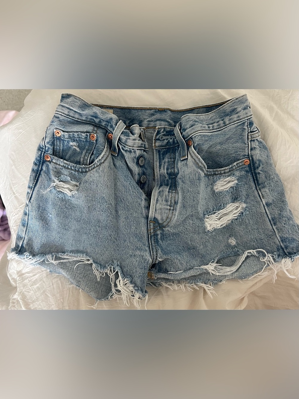 Levi’s 501 Light Wash Denim Shorts